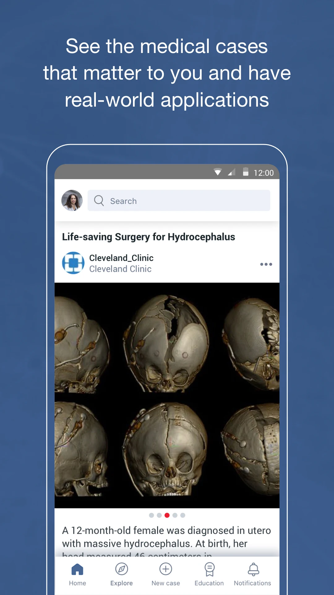 Figure 1 - Medical Cases screenshot
